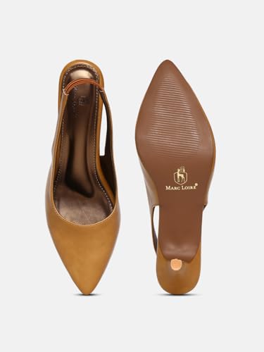 Image of Marc Loire Women Slip on Kitten Heel Pumps for Office Wear