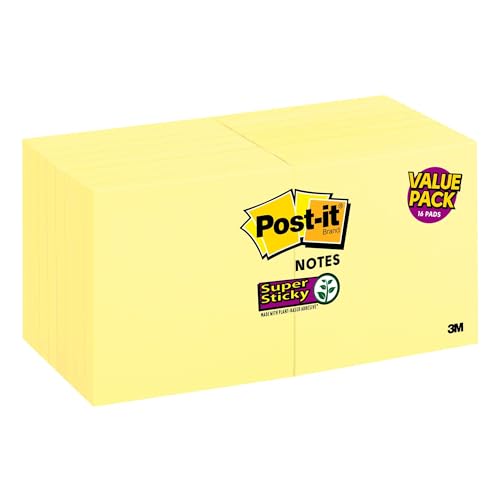 Post-it Notes super adhésives pour organiser votre bureau et planifier vos tâches quotidiennes