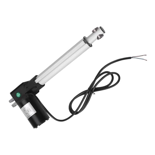 Motor de Actuador Lineal, Motor Eléctrico 1500N-6000N, 12V/24V Actuador Lineal Telescópica Automático, 50mm-600mm Varilla de Empuje Cilindro Eléctrico Protección IP54(10mm/s-4000N(400kG),12V-50mm)
