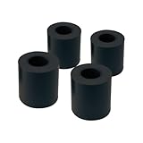 NBR Rubber Spacer ID10 × OD20 × H20 mm – Round Vibration Pad, Rubber Bushing, Thick Rubber Washer for M10 Rods, Household Devices and Automotive Accessories