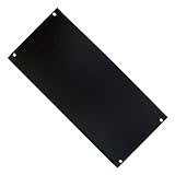 Tapa ciega de color negro. RackMatic - Panel Ciego de 5U para Armario Rack 19\" Tapa Negra