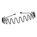 Produktbild B Baosity 2 Stücke Metall Haarband Unisex Schwarz Multi-Stil Frühling Welle Stirnband Haarbänder Haarreif für Frauen und Männer - 05