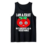 Humor vegano, vegetariano, emoticono de tomate, fruta de tomate o verduras, jardinero, tomates, jardinero de verduras, cocinero, meme