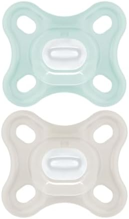 MAM Comfort, Set of 2 Pacifiers 0-2 Months, Pacifier Set for Premature ...