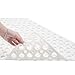 Mantto Nonslip Bath Tub Shower Mat with Suction Cups, Extra Soft TPE Bath Mat for Kids, Bathtub Bathroom Mats, Machine Washable, Smooth/Non-Textured Tubs Only, 30L x 17W Inch(White)