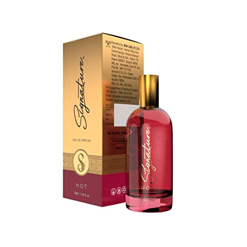 Image of Signature Hot Eau de Parfum Perfume for Men & Women | Long Lasting Sweet Floral Warm Fragrance | Luxury Premium Gift for Her, Daily Wear Elegant Fragrance | Unisex Perfume Combo Pack of 3 (30 ml x 3)