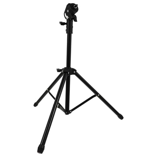 Trépied pour tambour stable en métal noir hauteur réglable anti vibration