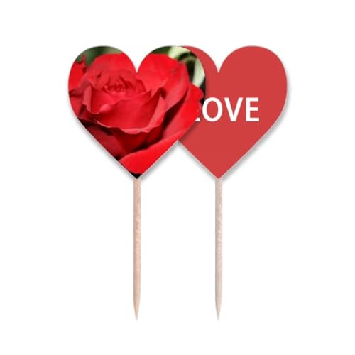 Cure-dents motif roses fleurs rouge pour sublimer vos repas