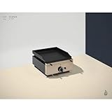 Plancha à gaz inox - 1 brûleur - Plaque Lisse 10 mm - 400 x 455 x 230 mm - Pinha2