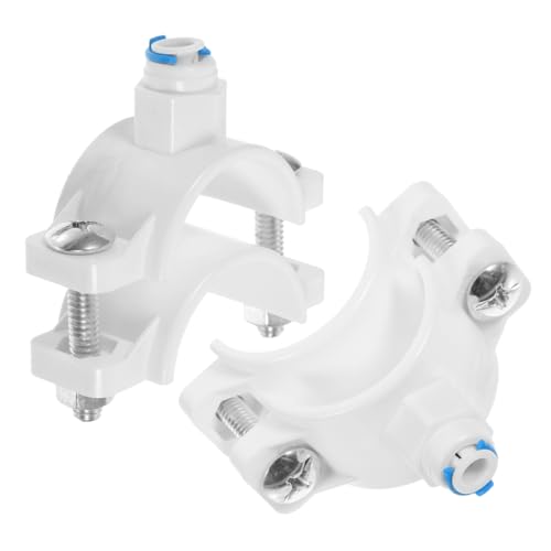 HOMSFOU Water Filters Clamp Plastic for Ro System Quick Connect Waste Water Clip Drain Saddle Pom Valve Essential Component for Reverse Osmosis