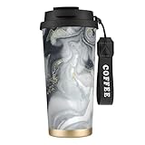 Options de boisson flexibles : cette tasse à café isotherme vous permet de profiter de votre boisson directement à travers le bec verseur ou en utilisant la paille incluse.