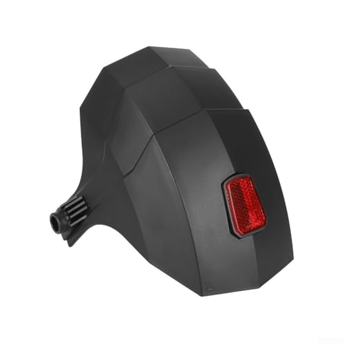 Guardabarros trasero para Kukirin G3 G4, protector de salpicaduras de plástico de ajuste personalizado con lente reflectante trasera para mantener el scooter protegido (negro)