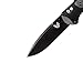Benchmade - Boost 590 Knife, Drop-Point Blade, Plain Edge, Coated Finish, Gray and Black Handle, Made in the USA