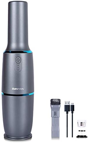 Bosrish 12Kpa Handheld Vacuum Cleaner with High Power, Mini Portable Cordless Rechargeable Car Vacuum Cleaner for Car, Home and Pet Hair Cleaning