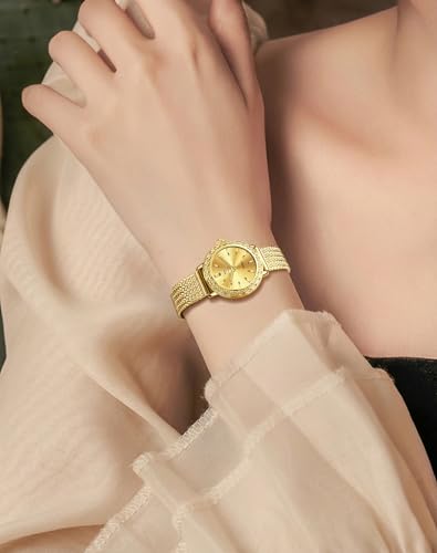 Image of OLEVS Women Watches Diamond Fashion Dress Elegant with Date Ladies Watch | Original Import Dress Gift,Diamond,Easy to Read Chronograph women's Watch