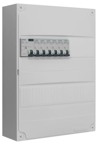 Tableau pré-équipé 2 rangées Siemens inter diff 40A disjoncteurs pour coffret de répartition
