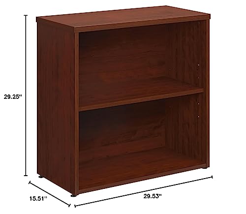 Officeworks By Sauder Affirm 2 Shelf Bookcase, Classic Cherry Finish #TOP6