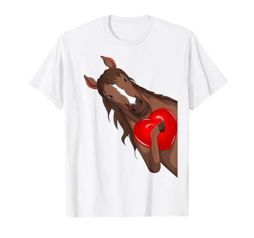 Caballo Mujer Niña Equitación Caballos Camiseta