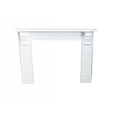 Nature And Designs Edwardian 56 In. X 45 In. Calacatta Engineered Marble Mantel #TOP16