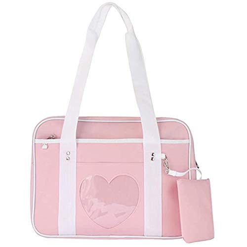 Ita Bag Forma de corazón Ventana Escuela Japonesa Bolso Grande JK...