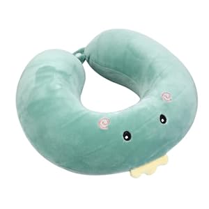 Sosoport 1 Stück U-förmiges Plüschkissen Dinosaurier