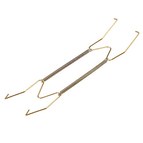 Image of uxcell Plate Hanger, 12-inch W Type Zinc Plated Invisible Wall Decorative Hooks, 5 Pcs