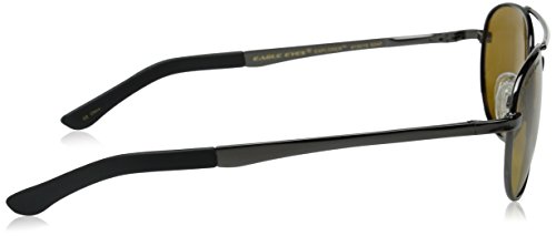 Eagle Eyes Explorer Aviator Sunglasses- UVA, UVB and Blue Light Blocking Protection - Gunmetal Frames3