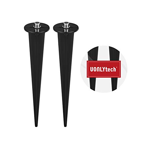 Uonlytech Estaca de Solo de 16 Cm de 2Pcs EspigÃµes de Solo de AlumÃ­nio Com 5 Parafusos Estaca de P