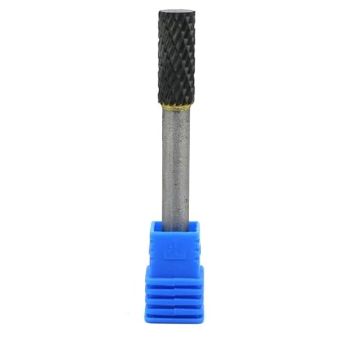 1 PZ Gambo 6mm Testa 8mm Doppio Taglio Carburo di Tungsteno Frese Rotative Frese File CNC Lavorazione Dei Metalli Lucidatura Smerigliatrice Elettrica di Finitura(A)