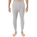 Indera Men's Cotton Waffle Knit Heavyweight Thermal Underwear Pant, HeatherGrey, Large
