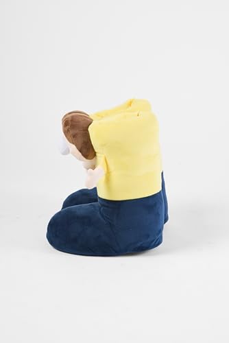 Morty Boots: Hilarious and Cozy Cartoon-Inspired Plush Slippers – Fun and Soft 3D Character Design for Ultimate Comfort – Non-Slip Sole, One-Size Fits All3