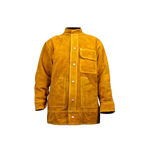 awagas Leather Welding Jacket, Leather Welding Clothes, Welding Jacket Cowhide ...