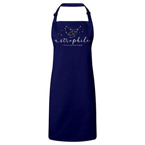 Tablier cuisine astrophile au style bohème et design de constellation