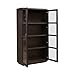 Liberty Furniture Cascade Falls Display Cabinet for Dining Room with LED Light- Satin Espresso