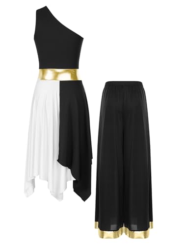 Tenue de danse liturgique confortable une épaule pour communion et concert