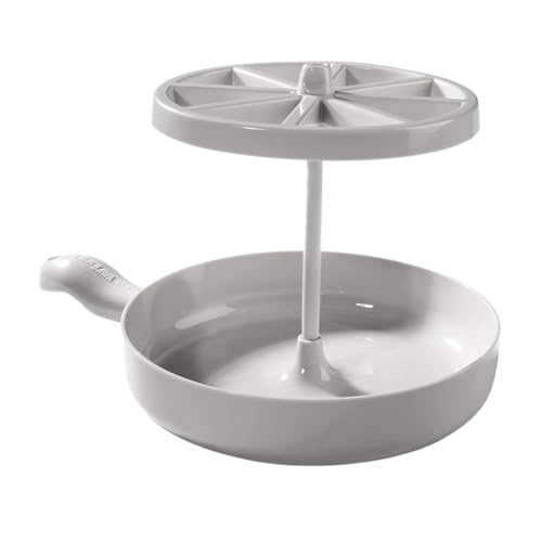 Vgvgaj 18x17cm Bacon Wizard Microwave Crispy Bacon Maker Microwave Bacon Cooker Wizard Bacons Rack Microwaves Barbecue Grill with Silicone Oil Brush and Clip Kitchen Accessories