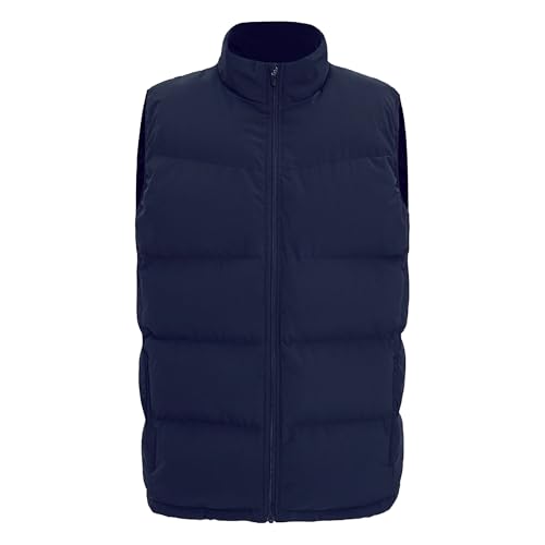 Chaleco acolchado para hombre sin mangas ligero contra el viento en el exterior