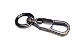 Mehr Modern Valet Key Chain - Simple & Durable Multi-Ring Smart Keychain - Black Gunmetal