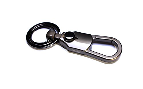 Mehr Modern Valet Key Chain - Simple & Durable Multi-ring Smart Keychain - Black Gunmetal