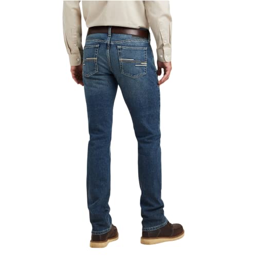 ARIAT Men's M8 Texarcana Judson Medium Wash Modern Slim Straight Jeans Blue 40W x 34L US