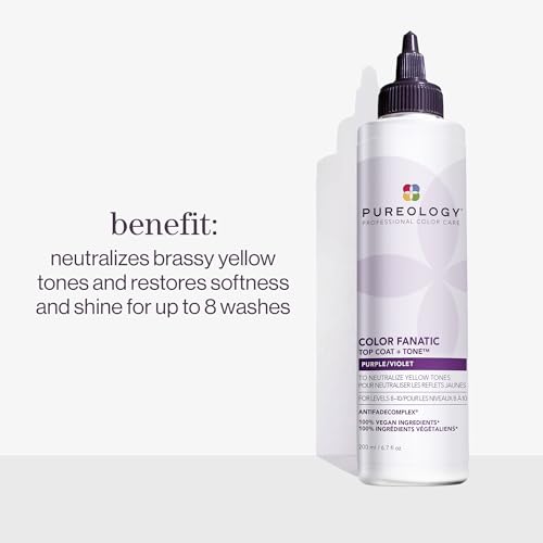 Pureology Color Fanatic Blue Color Glaze Toner for Brown Hair, Vegan Formulas, Sulphate Free for a Gentle Cleanse, 200 ml