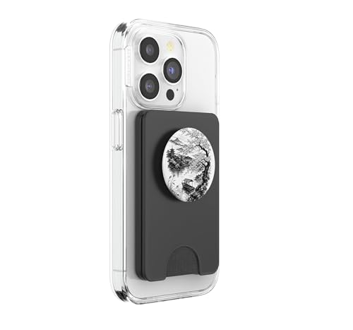 PopSockets PopWallet con Lago de Templo Japonés Tarjetero MagSafe Móvil 4