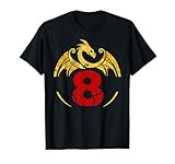 8th Birthday Gift Dragon Shirt T-Shirt