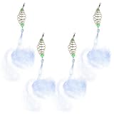 minkissy ナイロン製釣り網 トラップネット 銅製バネ付 刺し網 淡水 塩水対応 浅瀬釣り アウトドア用品 4個セット