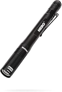 NEBO Inspector, Powerful Waterproof Pocket Light, Three Light Modes, Adjustable Zoom, Impact Resistant, Black