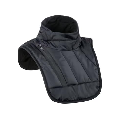 Lerpwige Chaleco térmico a prueba de viento para motocicleta con forro polar, protección para el cuello, protección del pecho para clima frío, para esquí, ciclismo, hombres y mujeres, equipo al aire