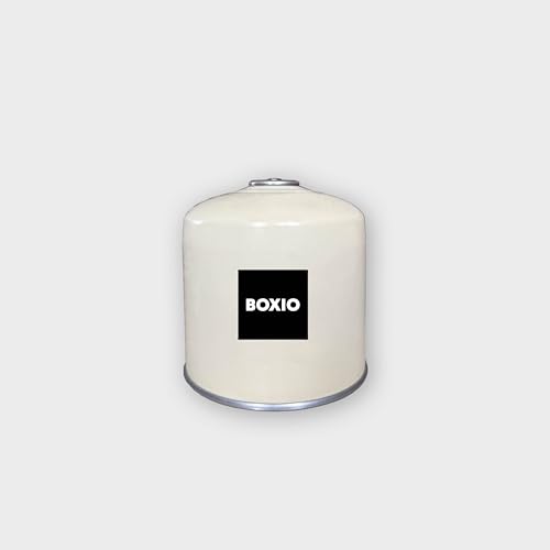 BOXIO - Gas: 500g Gaskartusche mit Schraubgewinde für Campingkocher und ideal Cook - Butan-Propan-Mix Schraubkartusche EN 417 mit Camping Gas (1)