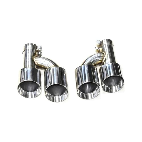Tuyau d'échappement pour remplacer une canule usée sortie double 57mm 89mm