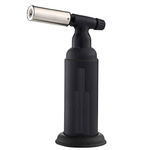 Cooking Torch, Kitchen Torch Culinary Butane Torch for Cooking, Baking, BBQ, Refillable Blow Torch Lighters with Adjustable Flame and Safety Lock - Butane Gas Not Include