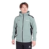 [ムーブスポーツ] クロス デサント AIRY TRANSFER TOUGH/タフ ライトリップ フードロゴ フルジップフーディー フード付き まえあき 4WAYストレッチ はっ水 形態安定 毛玉になりにくい 色褪せしにくい 雨 メンズ KHBK O